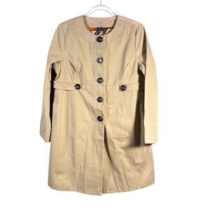 Babystyle Maternity Khaki Trench Coat Jacket Size S NWT